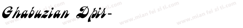 Ghabuzian Dpir字体转换
